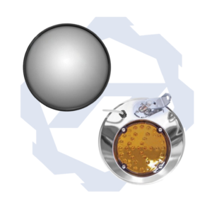 11833 Espejo redondo panorámico/luz RH