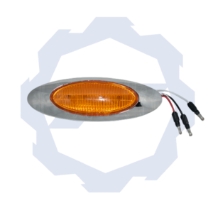 8038C (12/24V) Luz 4 LED con bisel cromado