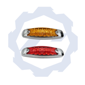 8097C (12/24V) Luz con embellecedor y Bisel cromado 12 LED